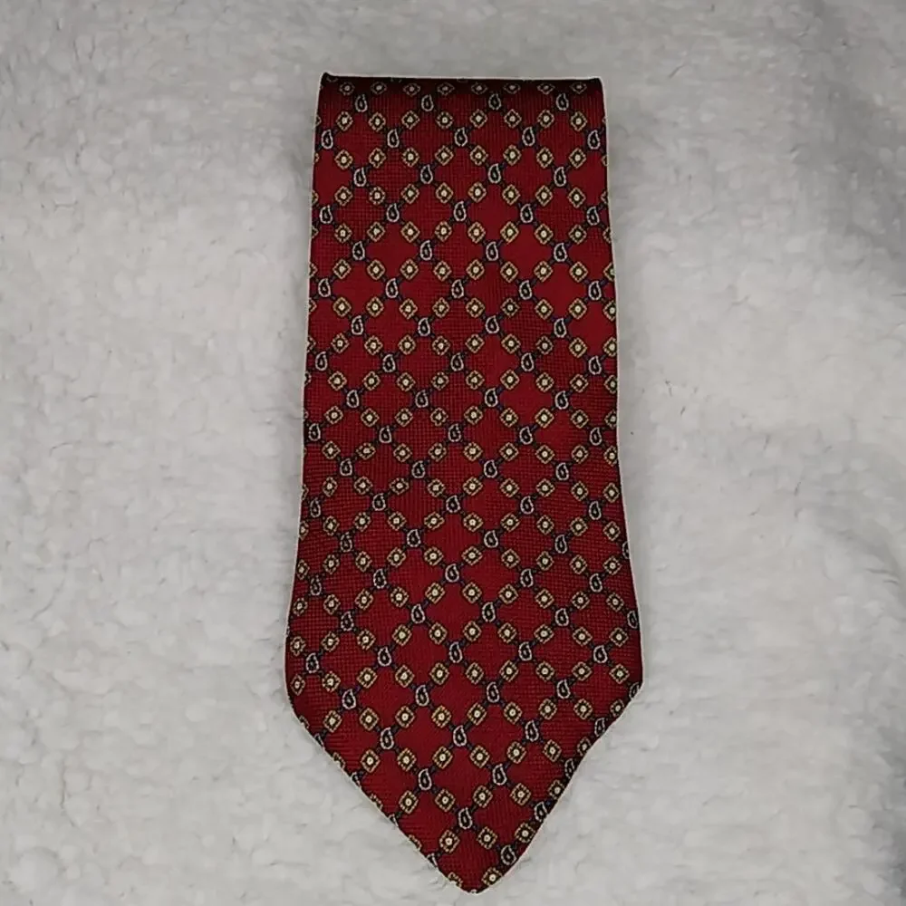 Tommy Hilfiger Red/Blue Printed Neck Tie 58inch